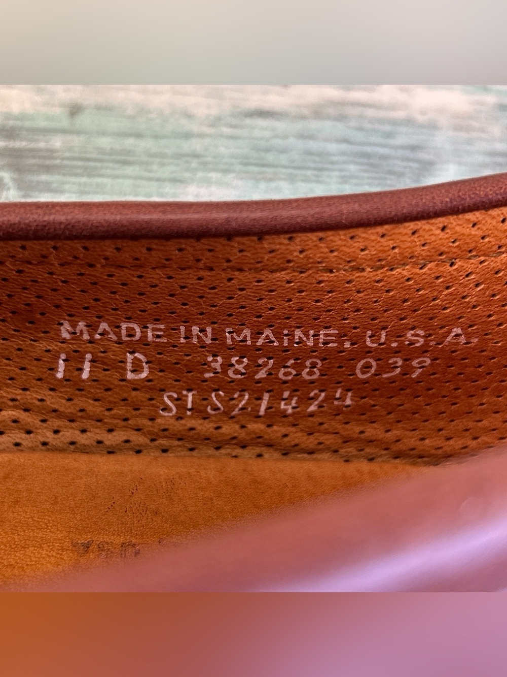 Sperry Gold Cup Made In Maine Penny Loafer Size 11D Brown Leather Vibram Soles - Picture 13 of 13